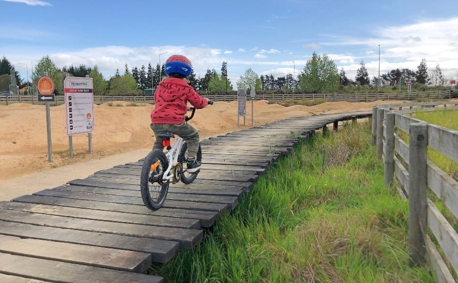 Perry Bike Skills Park | Dirt bumps, humps and traffic signs for budding two-wheelers